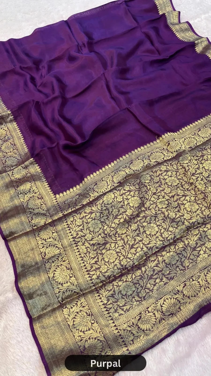 Beige Kanjipuram Bandhani Saree