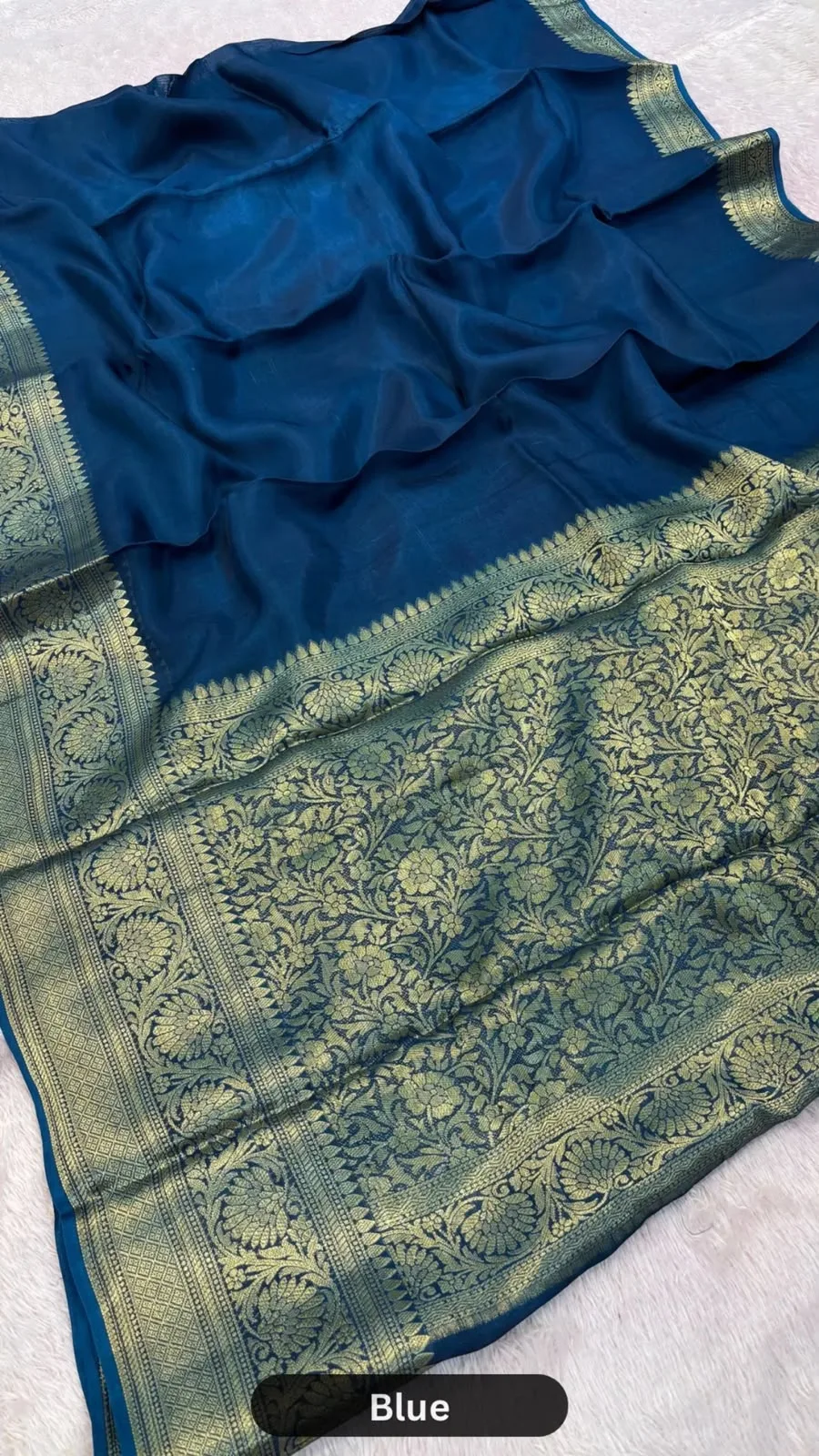 Grey Kanjipuram Bandhani Saree